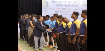 SLT-MOBITEL powers the Mercantile Volleyball Tournament 2024