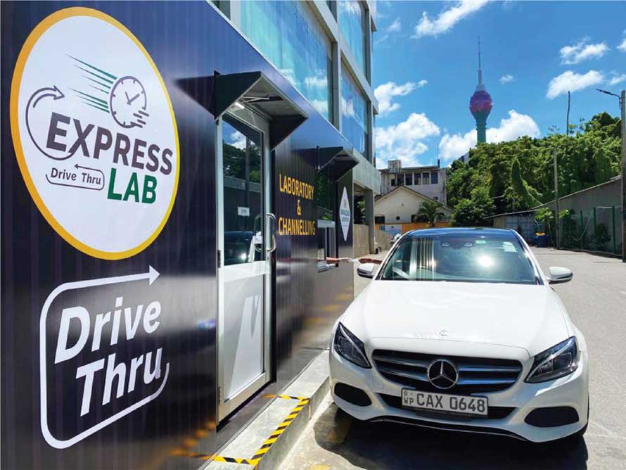 Nawaloka Hospitals Drive Thru Lab in Colombo