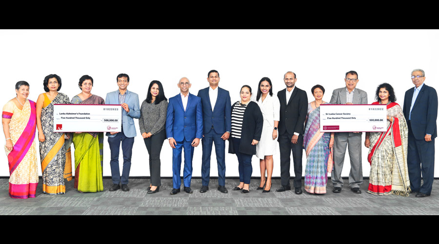 AIA Insurance donates LKR 1 million to Sri Lanka Cancer Society and Lanka Alzheimers Foundation