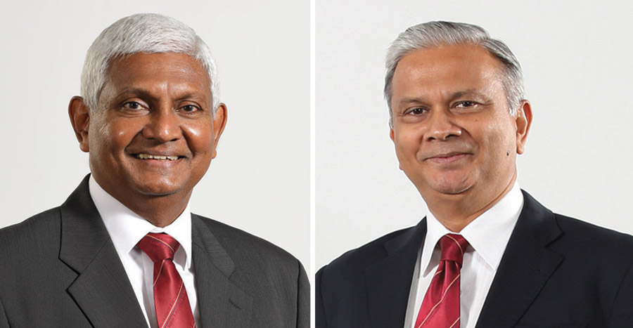 Ceylinco Life Chairman R Renganathan and Ceylinco Life Managing Director CEO Thushara Ranasinghe