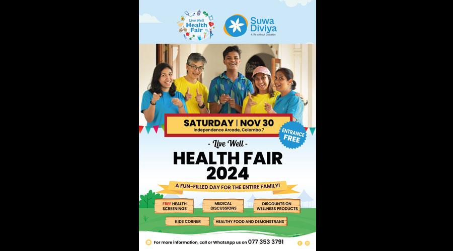 Suwa Diviya Live Well Health Fair brings health and wellness to Colombo