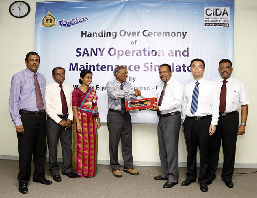 Walkers Equipment Limited Donates SANY Operation and Maintenance Simulator to the Construction Equipment Training Center