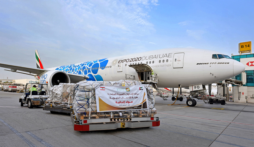 Emirates launches an airbridge between Dubai and Lebanon dedicating over 50 flights to deliver much needed emergency relief support