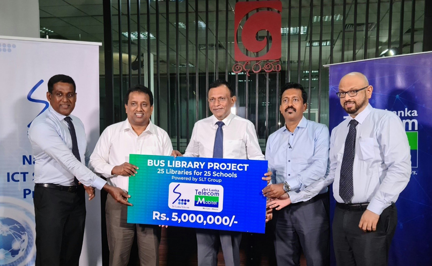 SLT Mobitel Partners Manusath Derana to Transform Decommissioned Buses into Libraries