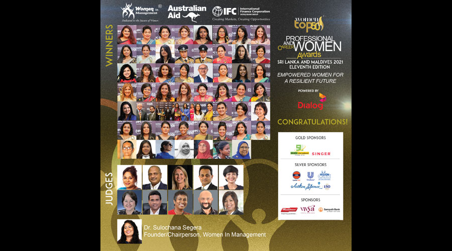 Women in Management IFC and Government of Australia recognise inspiring women from Sri Lanka and Maldives in Top50 Professional and Career Women Awards 2021
