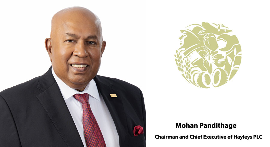 Mohan Pandithage Chairman and Chief Executive of Hayleys PLC