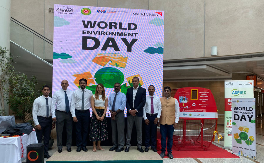 The Coca Cola Foundation joins forces with World Vision Lanka to celebrate World Environment Day at World Trade Center