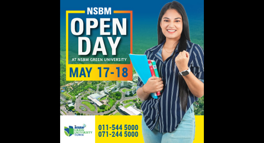 NSBM Open Day 17th and 18th May Feel the Splendour of a Green University