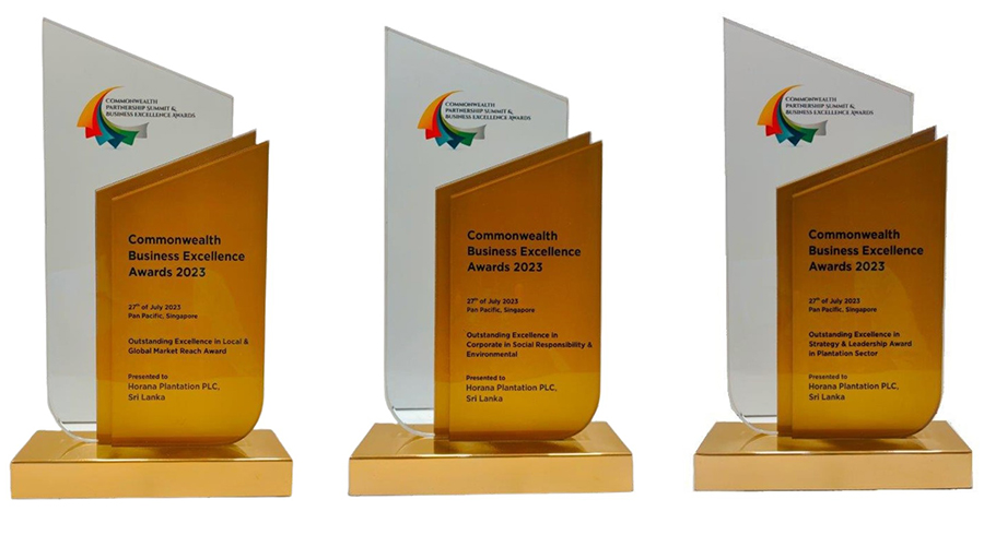 Horana Plantations PLC takes home three Gold Awards at Commonwealth Business Excellence Awards 2023