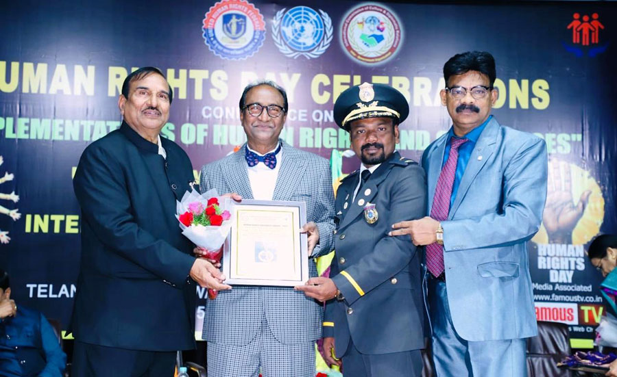 TMH Group Chairman Dr. Tharmalingam Tharesanan honoured at international human rights day celebrations