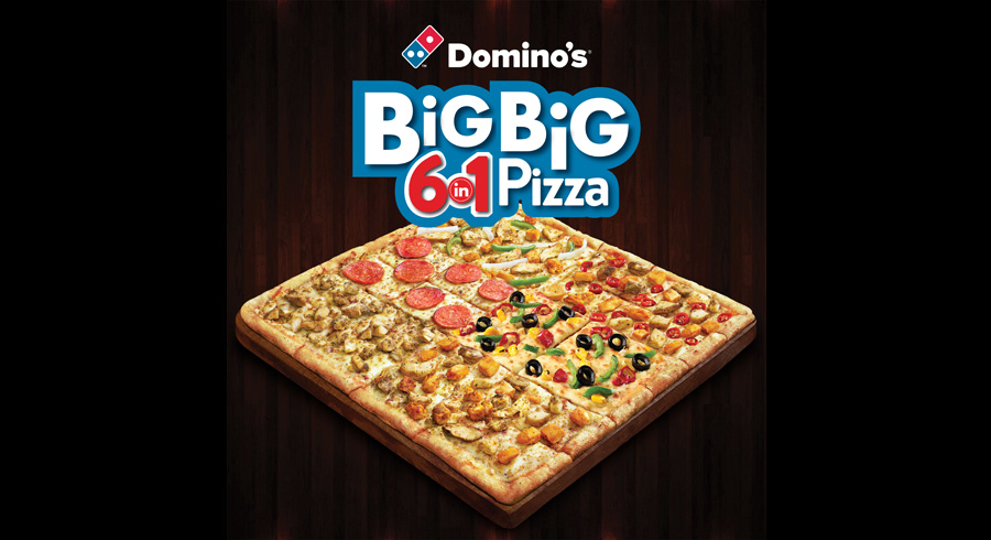 Dominos Sri Lanka unveils the Big Big Pizza with six flavours in one giant treat