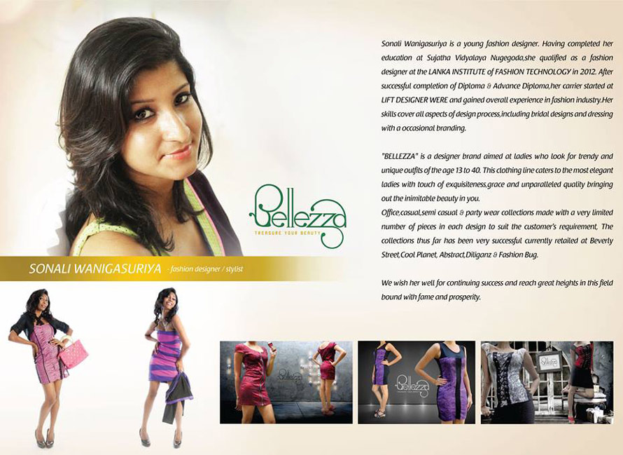 Bellezza from a young fashion designer Sonali Wanigasuriya