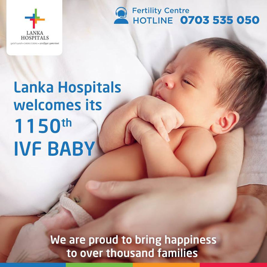 Lanka Hospitals delivers 1150th IVF baby