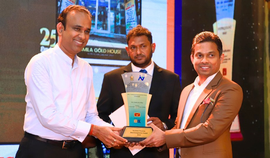 Amila Gold House Pvt Ltd shines at Southern Province Entrepreneur Awards