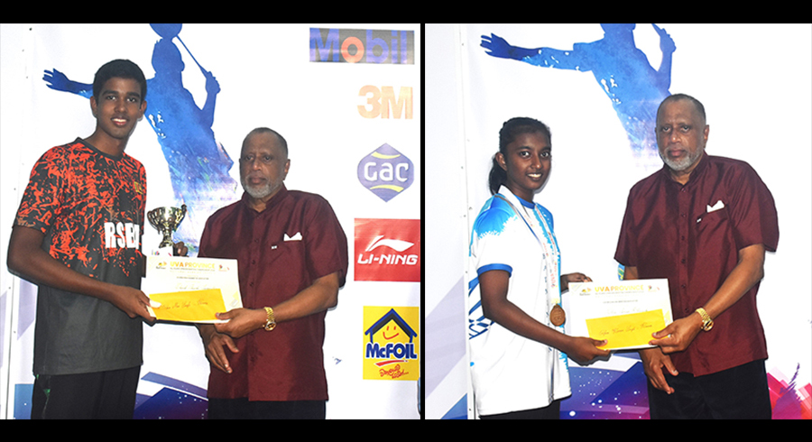 Uva Province All Island Open Badminton Tournament Shenuk Nethmi crowned open singles champions