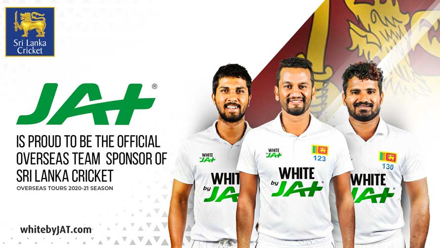 JAT Holdings conferred the title Official Overseas Team Sponsor of Sri Lanka Cricket during the 2020 2021 cricket season by ITW Consulting who was awarded custodianship of the said title by Sri Lanka Cricket