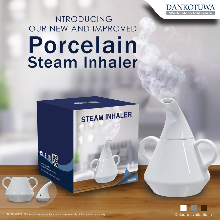 Dankotuwa Porcelain Steam Inhalers now available in showrooms