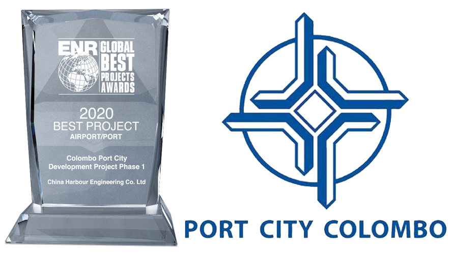 Port City Colombo wins Global Best Project Award at 8thENR Annual Awards