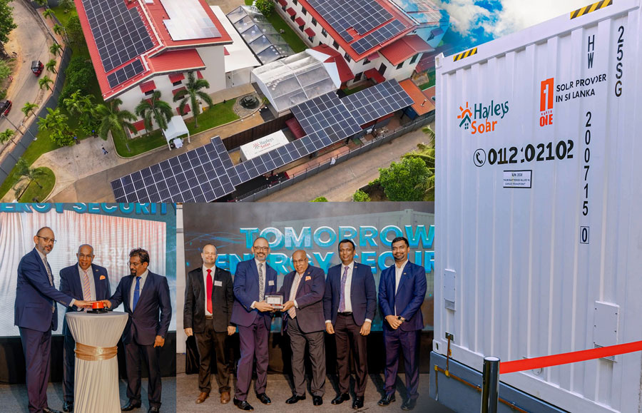 Hayleys Solar Successfully Commissions Sri Lanka s Largest Solar Powered Battery Energy Storage System