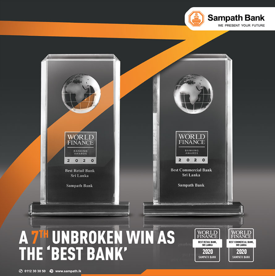 Sampath Bank Marks 7th Consecutive Win at World Finance Banking Awards