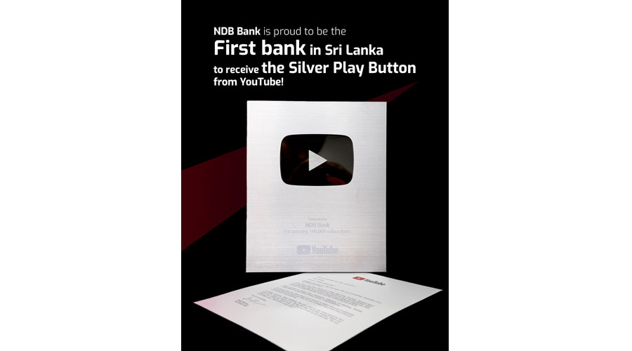 NDB Bank Reaches New Heights with the YouTube Silver Creator Award Recognition