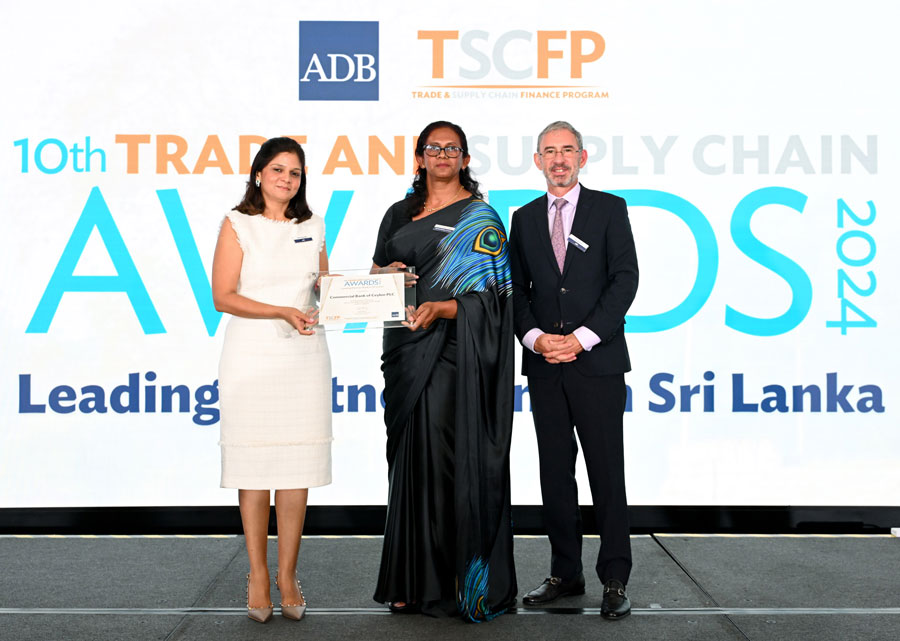 ComBank crowned ADBs Leading Partner Bank in Sri Lanka for 4th year