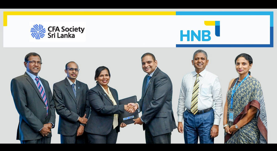 HNB partners with CFA Society Sri Lanka to introduce education loans to CFA Students