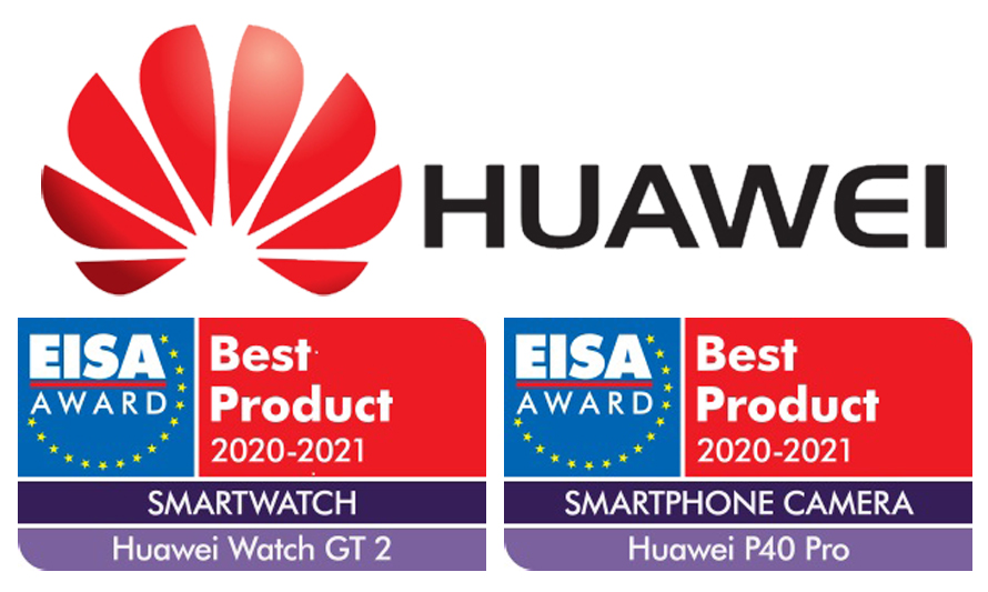 Huawei wins Two EISA awards for Best Smartphone Camera with the Huawei P40 Pro and Best Smartwatch for Huawei Watch GT 2