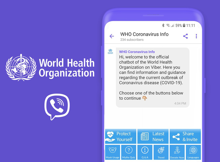 The World Health Organization and Rakuten Viber join together to fight COVID 19 misinformation