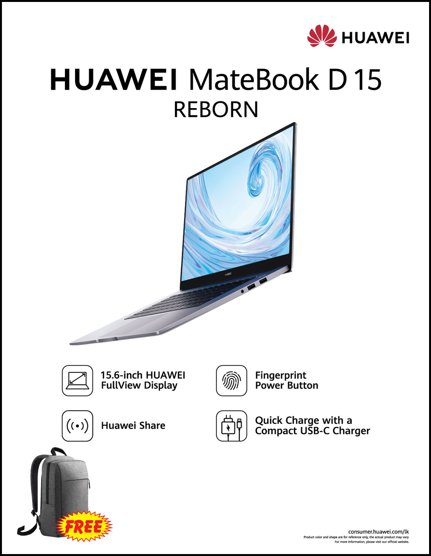 Huawei enters laptop segment launching Huawei MateBook D 15 in Sri Lanka