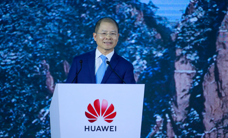 businesscafe Eric Xu Huawei Rotating Chairman delivers a keynote speech at the 18th Global Analyst Summit