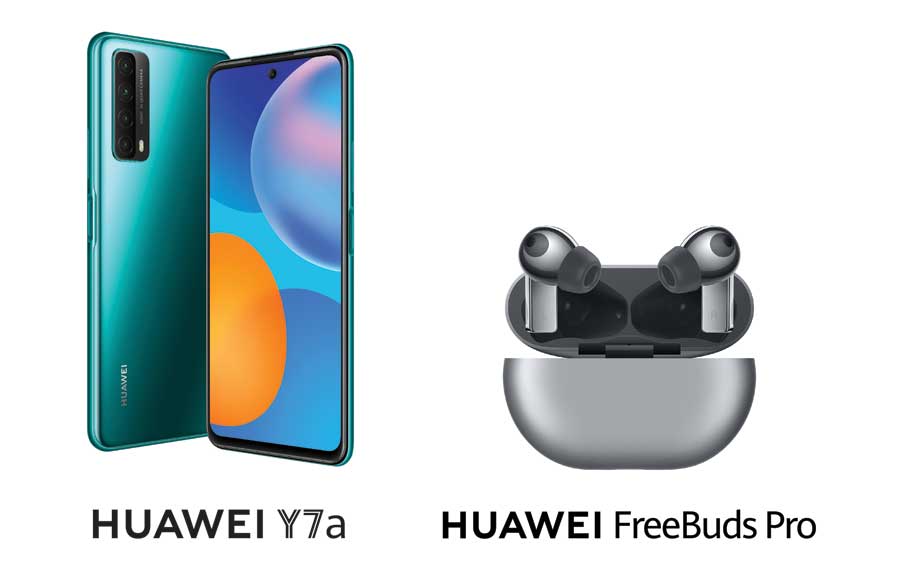 businesscafe Huawei Y7a and Huawei FreeBuds Pro