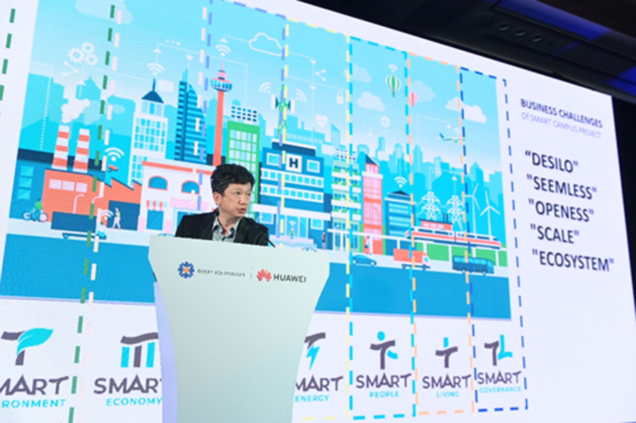 Thailand DTGO CTO Kittikun Potivanakul shared the experience of building the Intelligent Campus