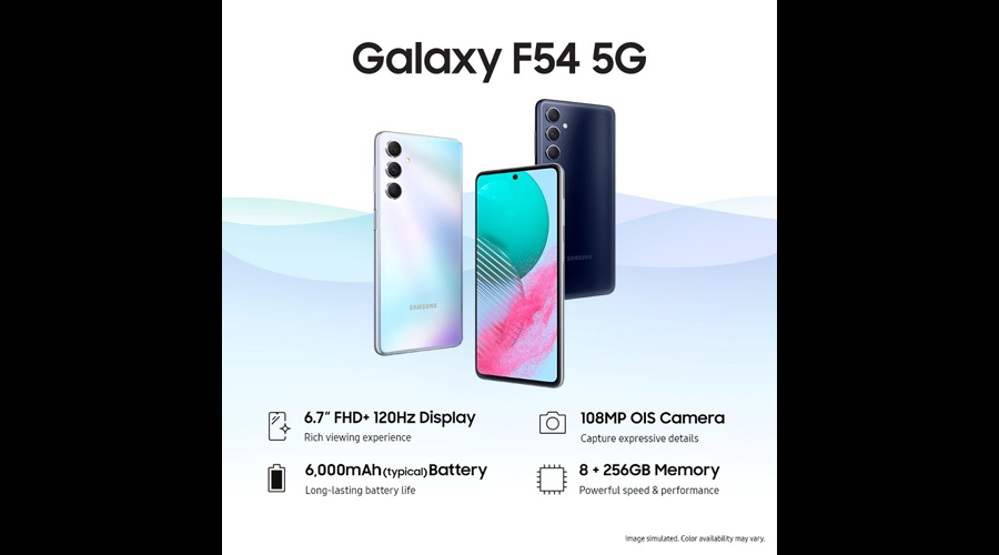 Samsung Unveils Galaxy F54 5G with Segment Leading 108MP No Shake Camera