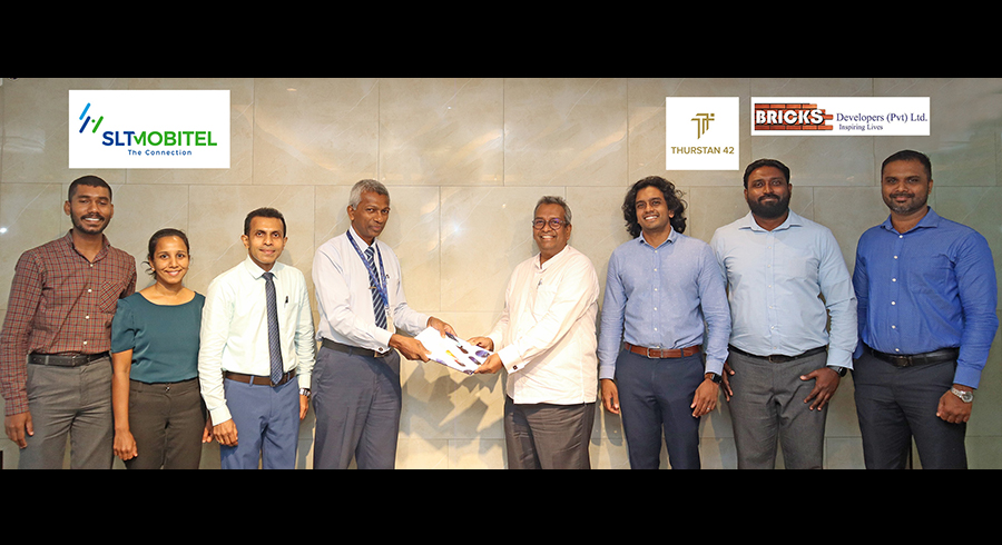 SLT MOBITEL partners with Bricks Developers offering ultra fast connectivity and digital lifestyles at Thurstan 42 in Colombo 03