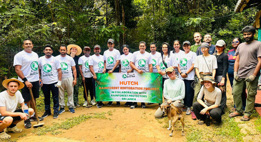 HUTCH Partners with Rainforest Protectors Sri Lanka to Launch Rainforest Restoration Project