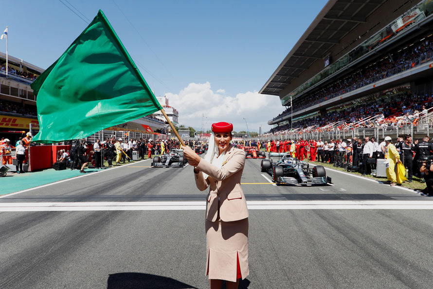 Emirates A380 takes pole position at Spanish Grand Prix image 1