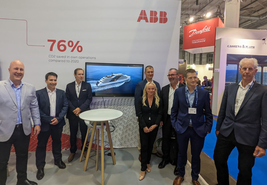 Signing LOI at SMM in Hamburg John Nauckhoff Renato Afonso Vitor Figueiredo David Westgard Jansson Tove Presterud Rolf Andre Sandvik Mikael Johansen and Jorulf Nergard