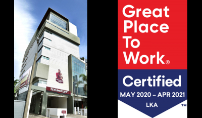 Ceylinco Life Great Place to Work Certified TM in 2020