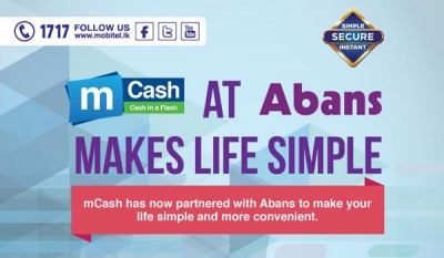 Mobitel mCash partners with Abans