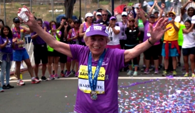 92-year-old woman sets record by finishing marathon