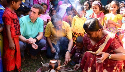 Hemas management celebrates Avurudu with Piyawara pre-school children in Wadduwa