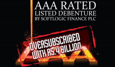 Softlogic Finance AAA Debenture draws Rs 4 Billion