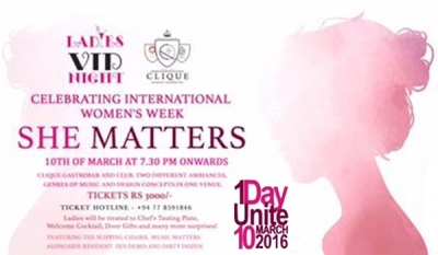 Ladies VIP Night Celebrates International Women’s Week …because “SHE MATTERS”