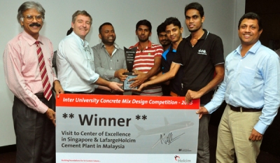 The Holcim Lanka inter-university concrete mix design competition 2015 ( Video )